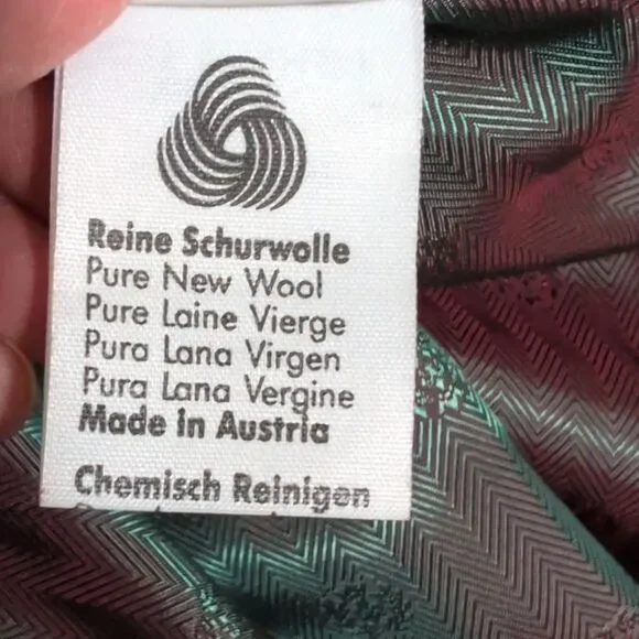 Searle Vintage Red-Orange Wool Coat Hooded Double Breasted Lined size 40 / 10 US - Picture 5 of 10